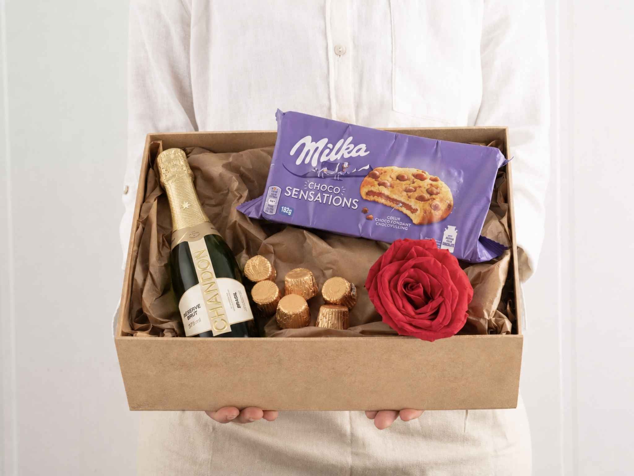 Espumante e Cookies Para Entrega