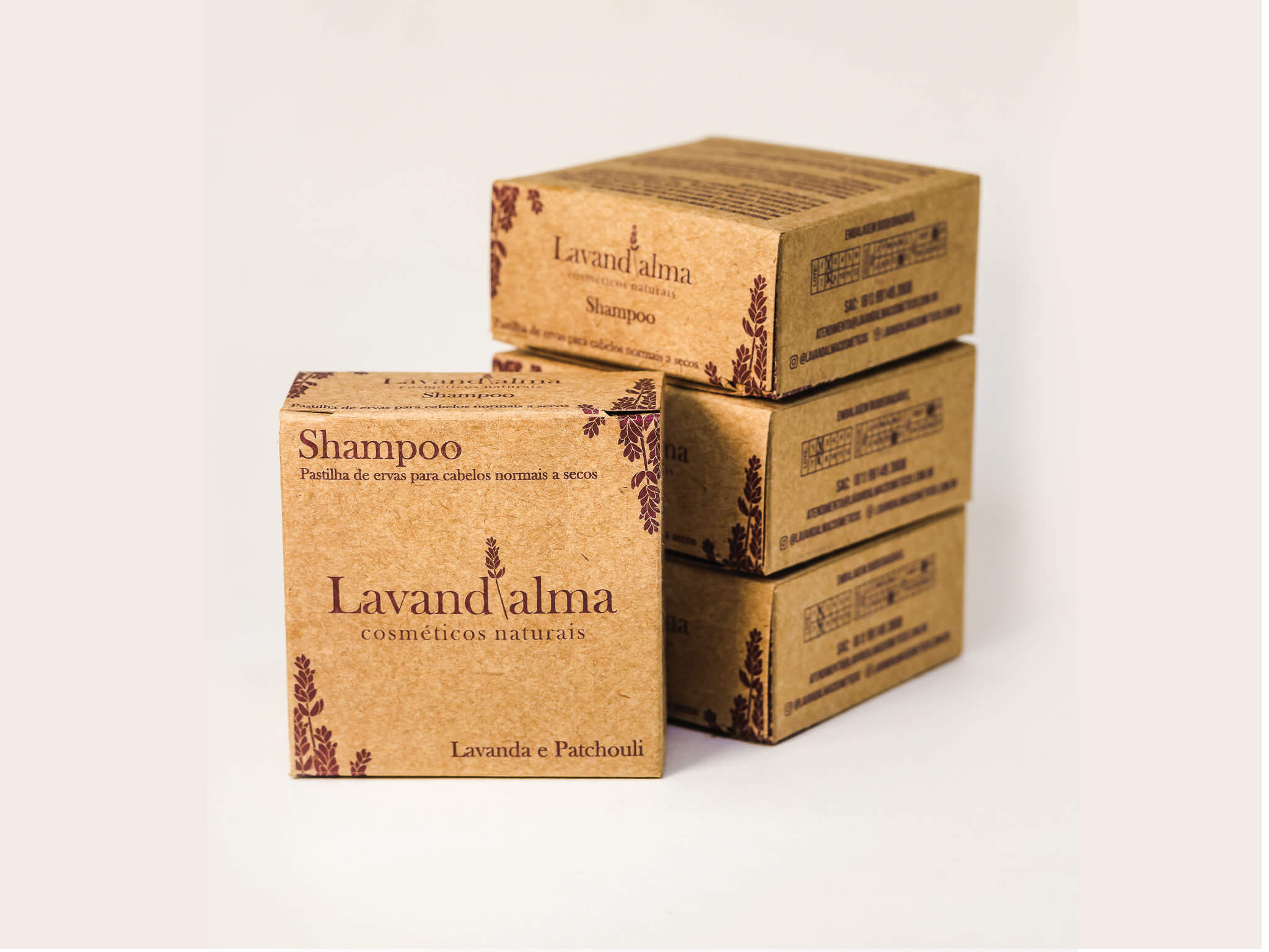 Shampoo Pastilha Lavanda e Patchouli 60g