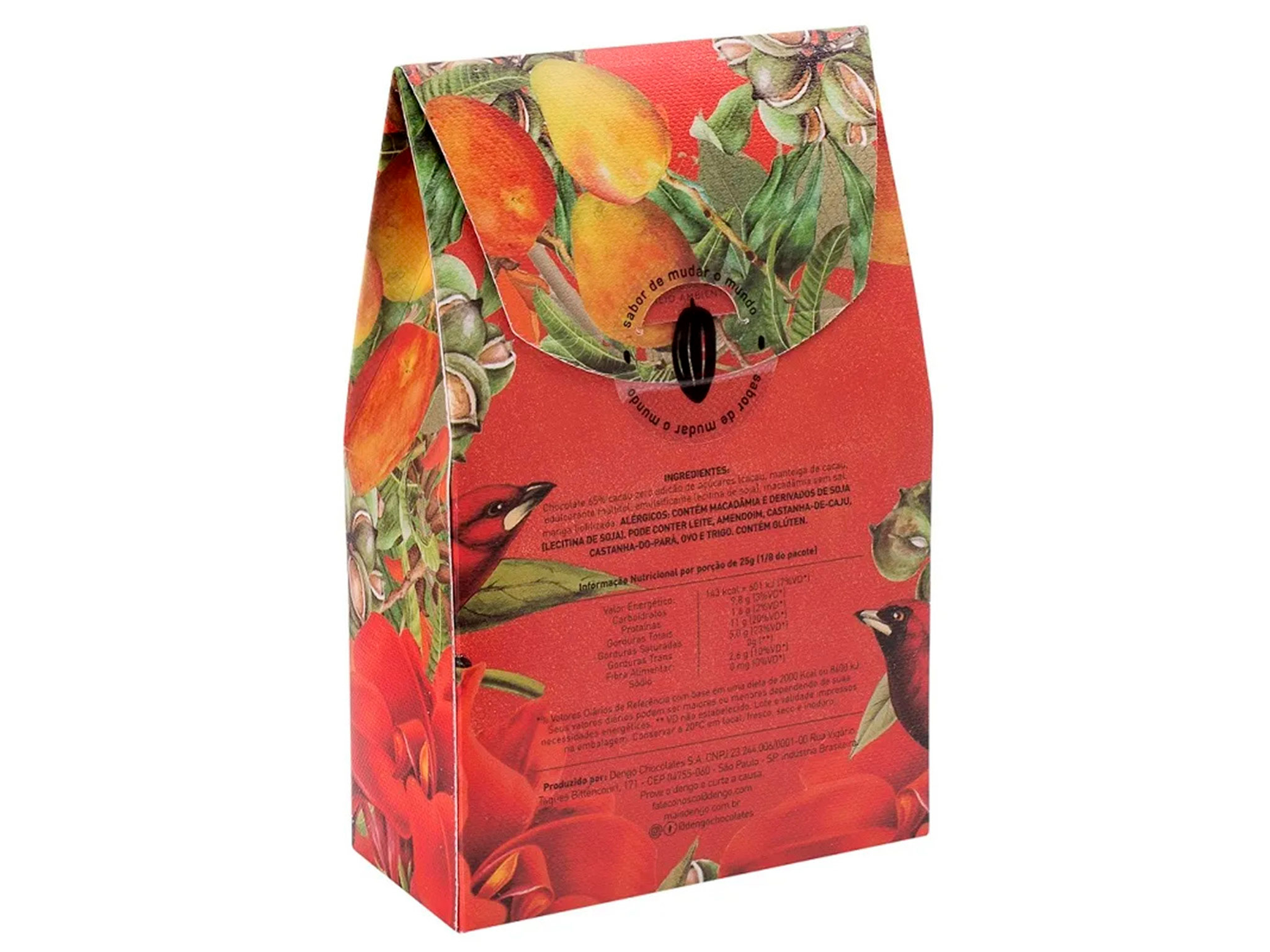 Chocolate Quebra Quebra de Manga e Macadâmia 65% Cacau Zero Adição de Açúcares 200G Chocolate Quebra Quebra de Manga e Macadâmia 65% Cacau Zero Adição de Açúcares 200G