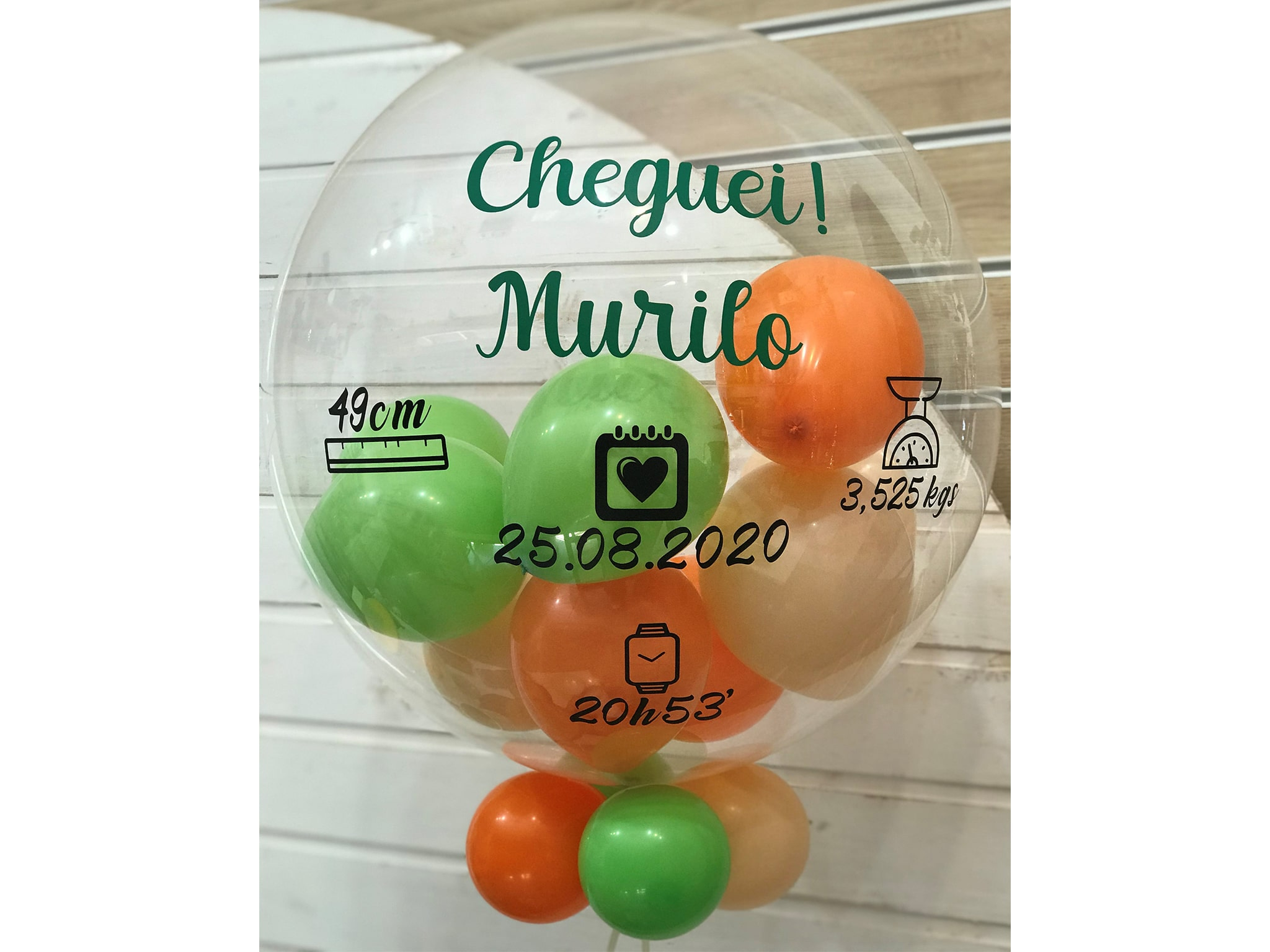 Balão Cristal Para Maternidade