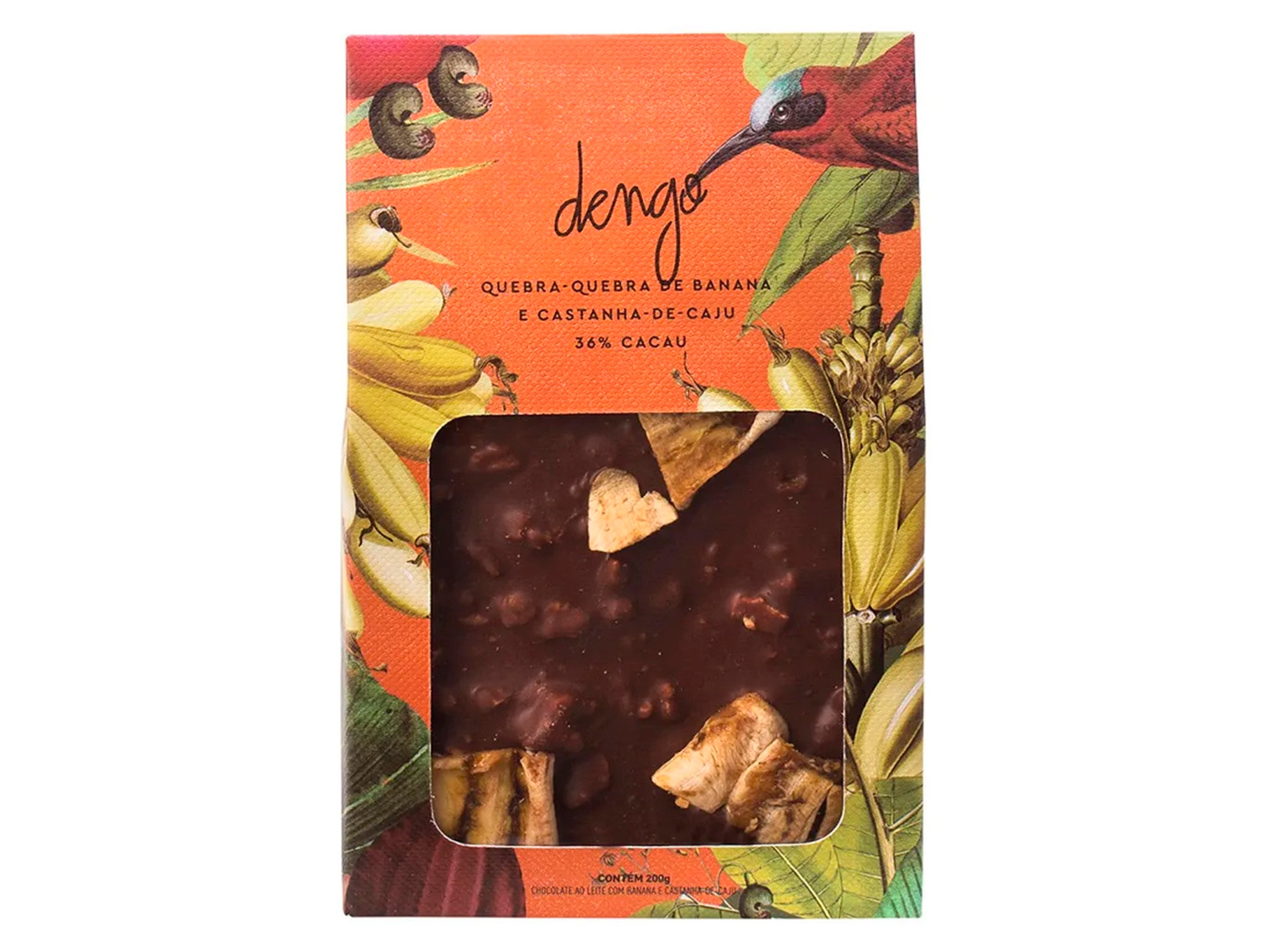 Chocolate Quebra-Quebra Banana E Castanha de Caju 200G Chocolate Quebra-Quebra Banana E Castanha de Caju 200G