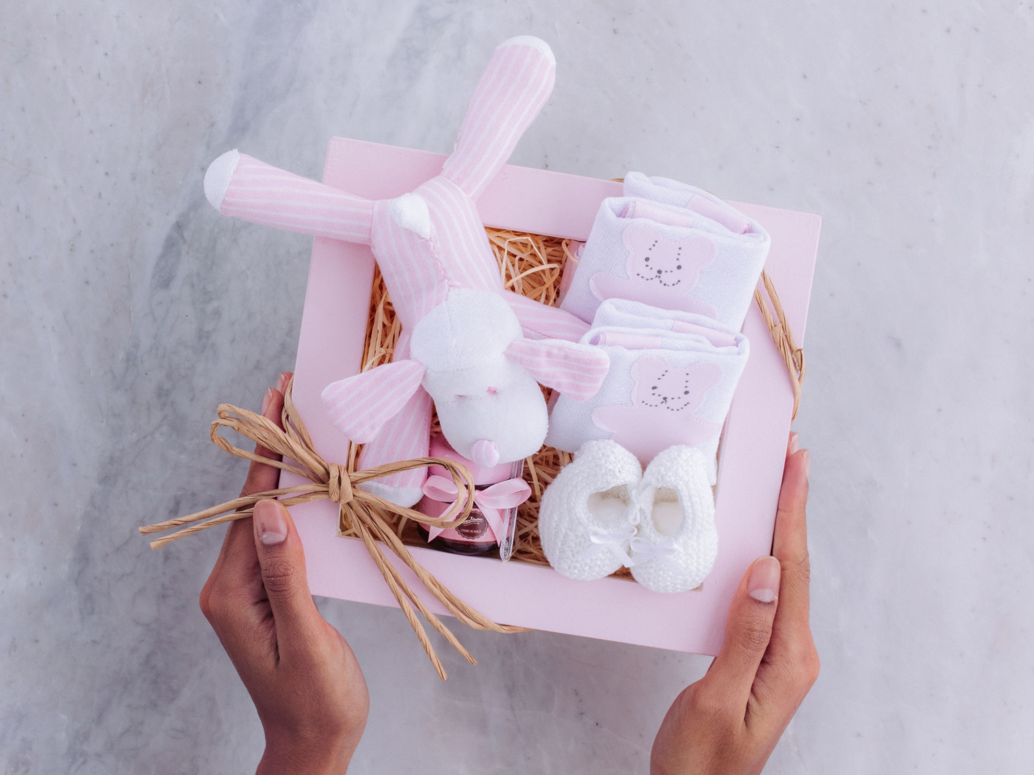 Pequeno Sonho - Rosa Caixinha de Presente de Maternidade Pequeno Sonho - Rosa