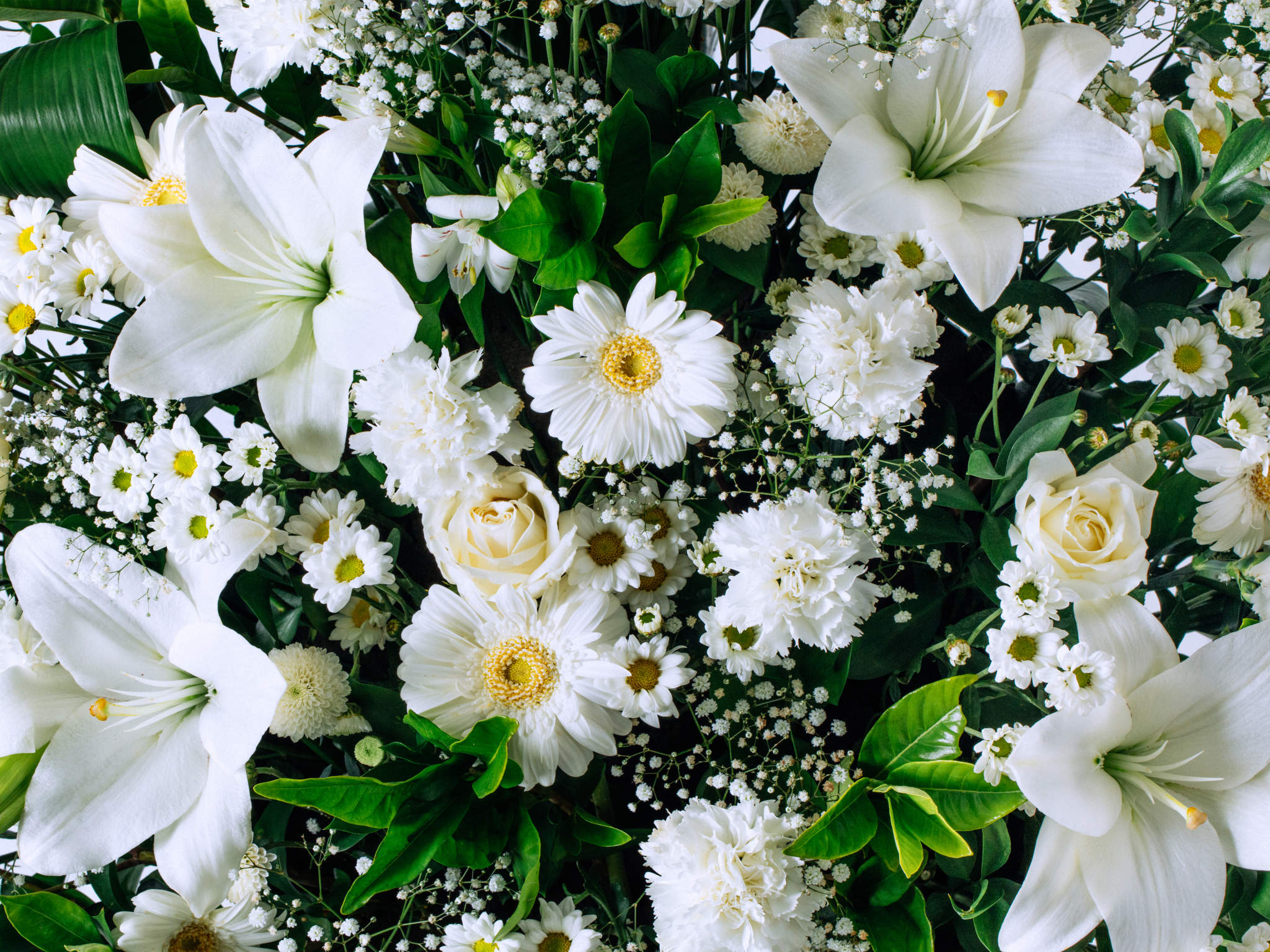Coroa de Flores Brancas