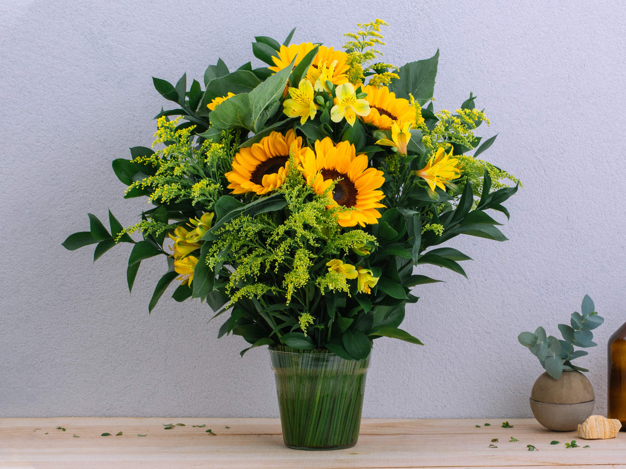 Arranjo de Girassol em Vaso Para Entrega | Flores Online