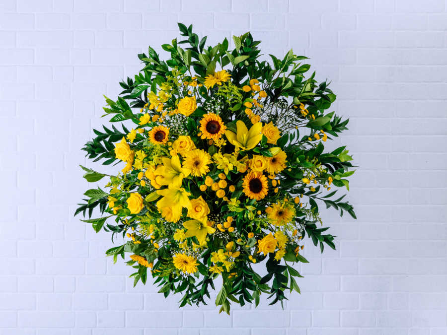 Coroa de Flores Amarelas