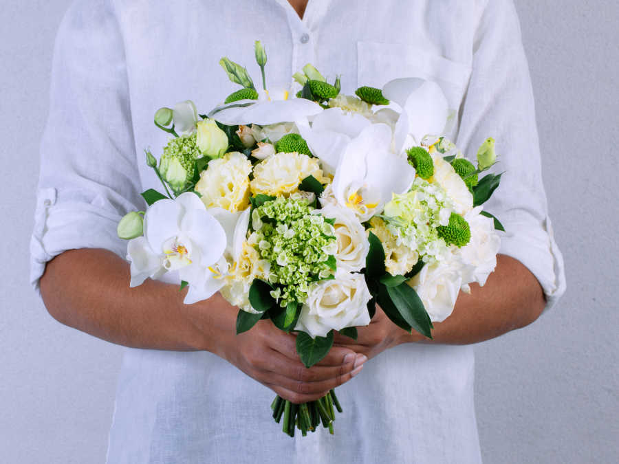 Buquê de Rosas, Orquídeas e Hortênsias | Flores Online