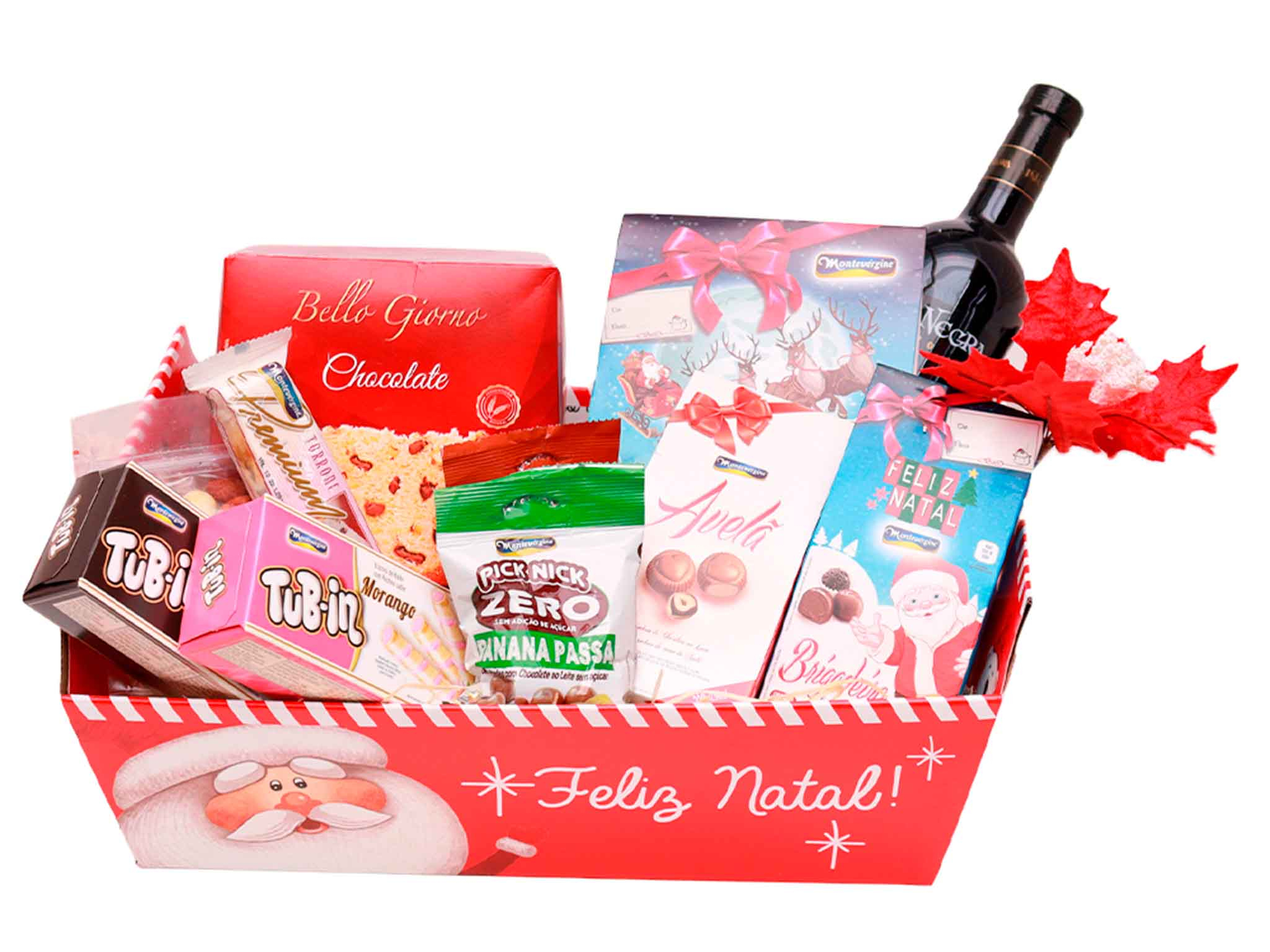 Cesta de Natal Família com Panetone | Flores Online Cesta de Natal Família com Panetone | Flores Online
