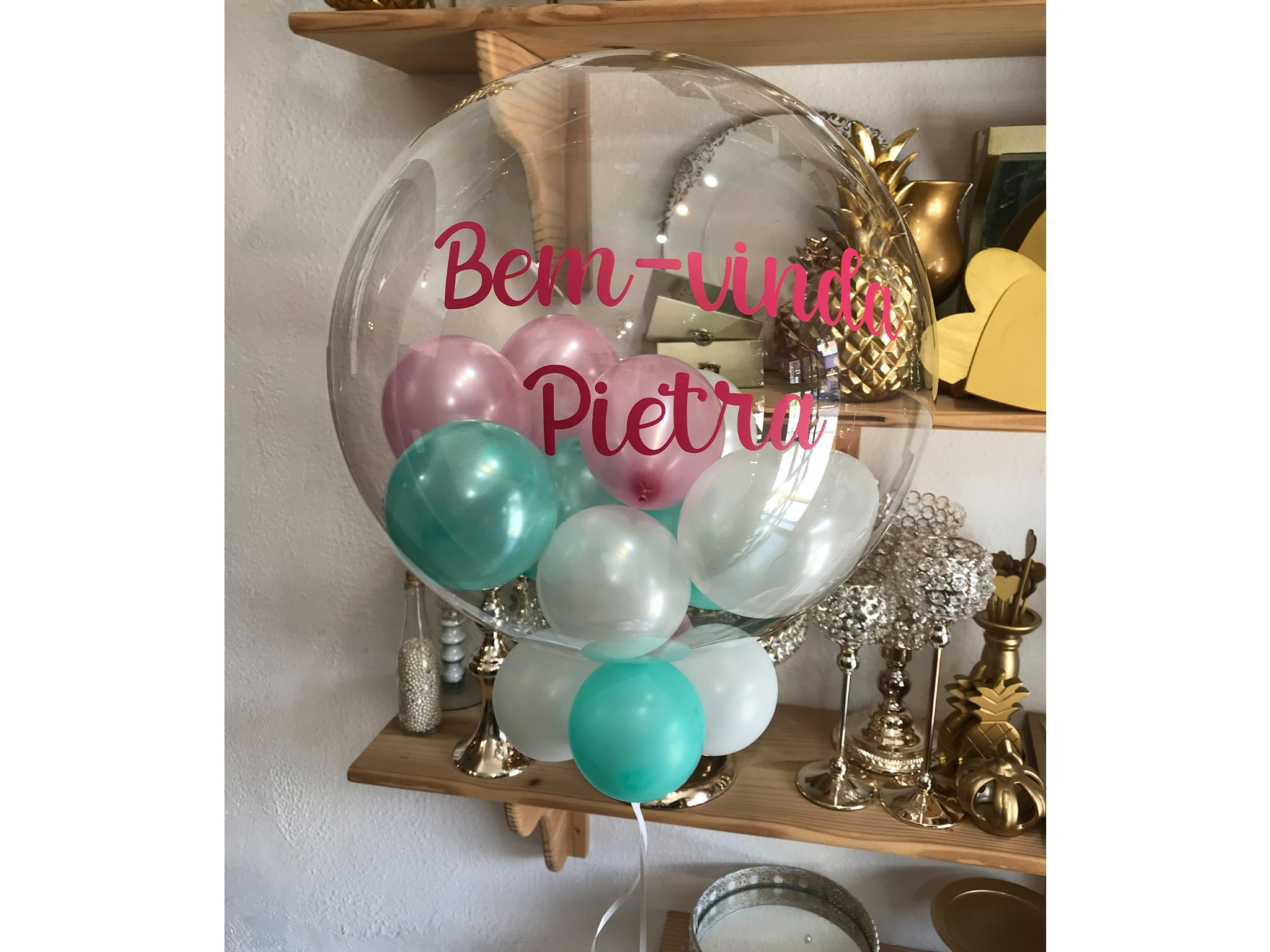 Balão Cristal Para Maternidade Menina