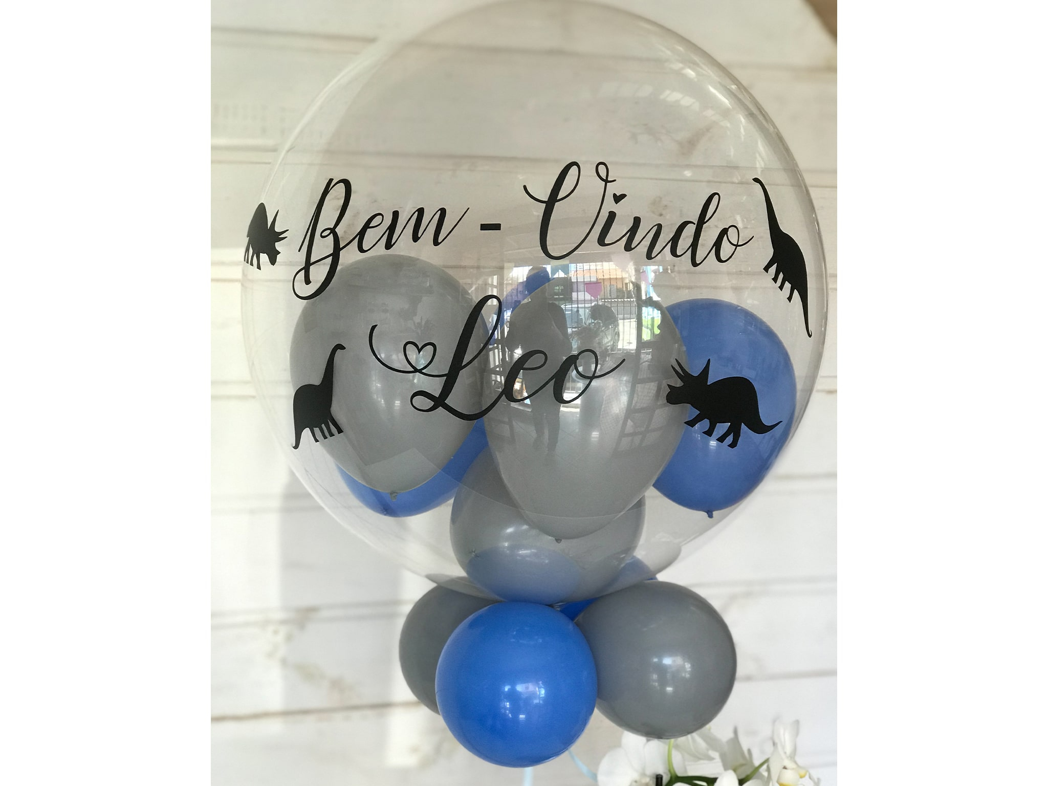 Balão Cristal Para Maternidade Menino