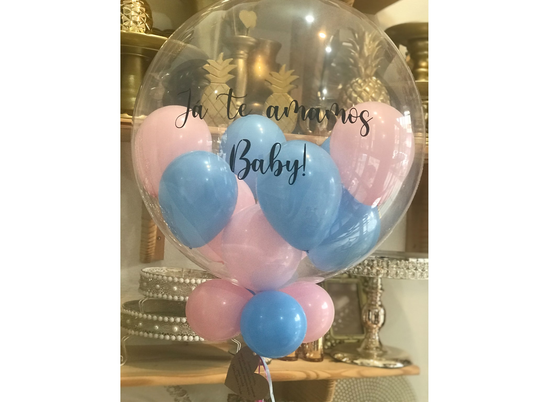 Balão Cristal Bem Vindo Bebê
