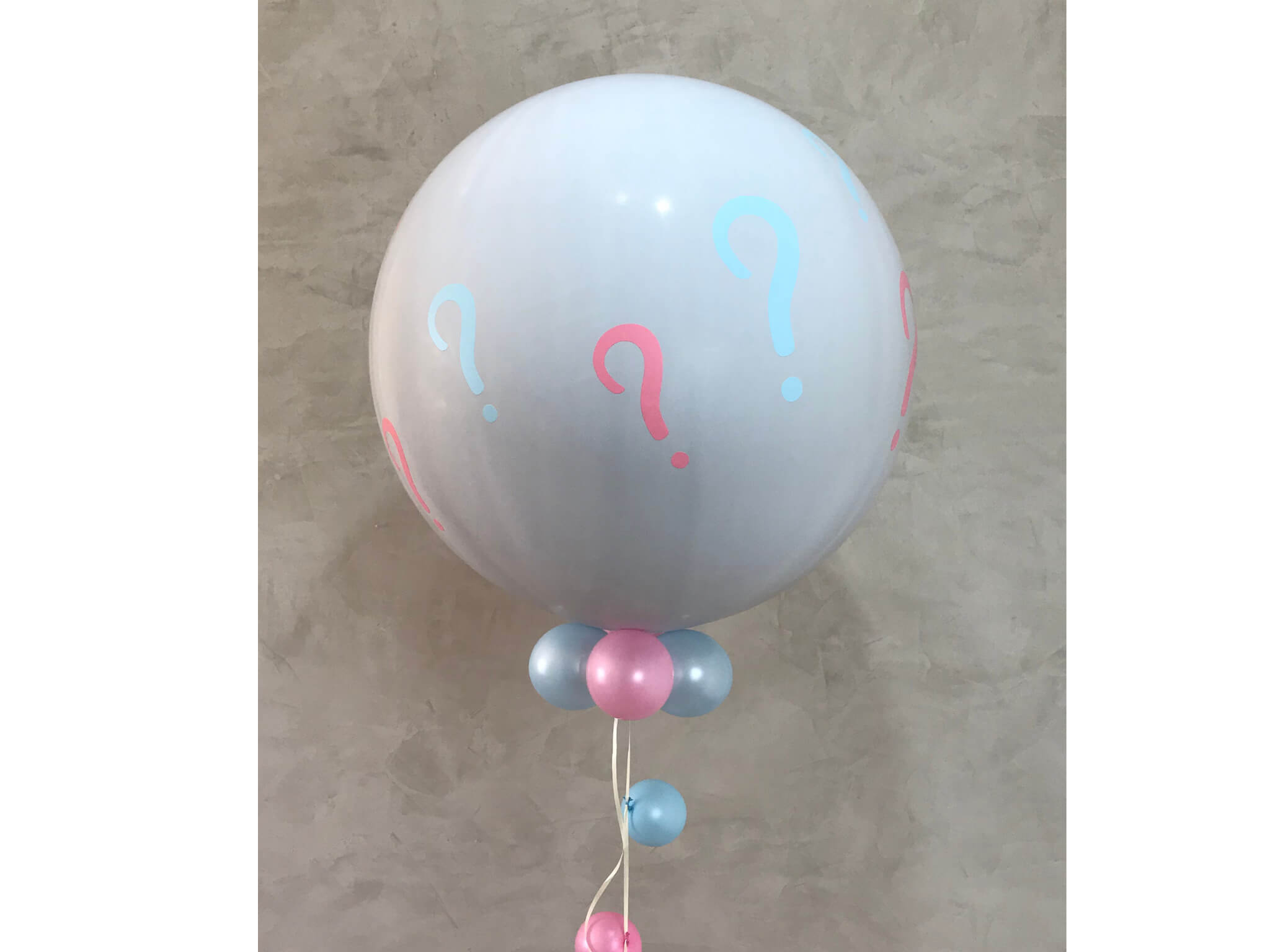 Balão Revelação com Interrogações